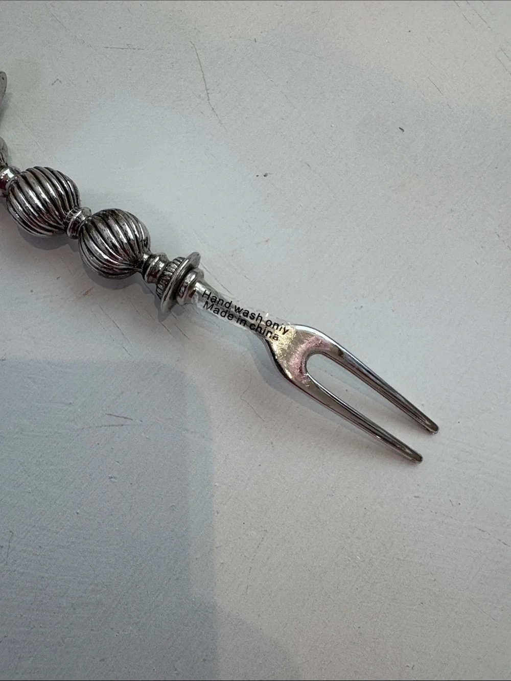 Christmas Tree Serving Fork, Sandcast Aluminum